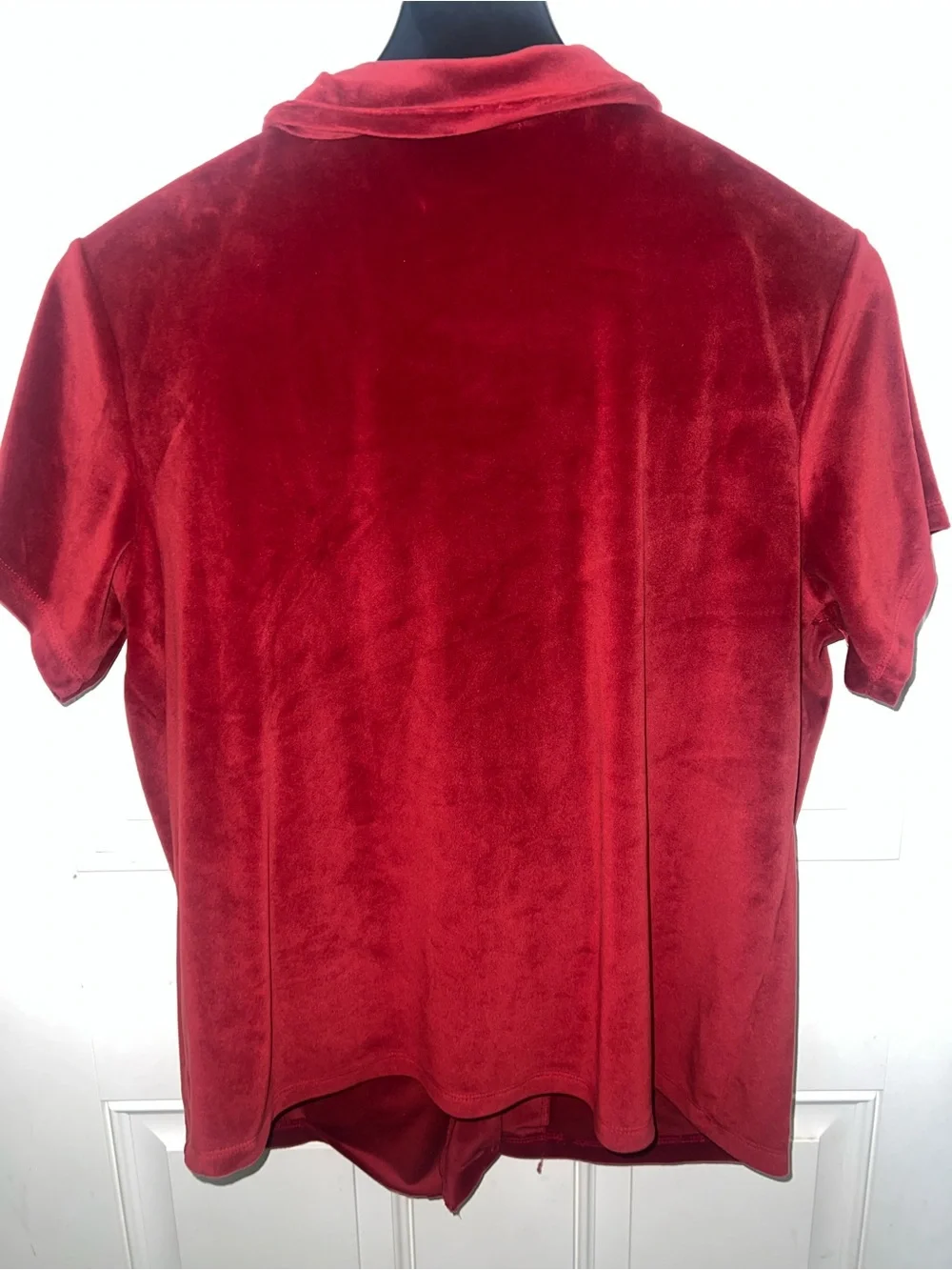 Tart Intimates 2 PC Red/Maroon Velvet Short Pajama Set Sz XL